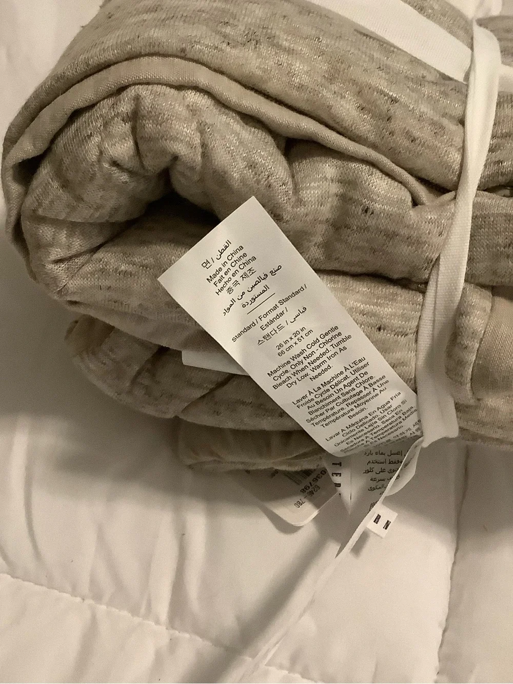 Bundle of 2 Pottery Barn Belgian flax linen jersey standard shams❤️❤️❤️❤️
